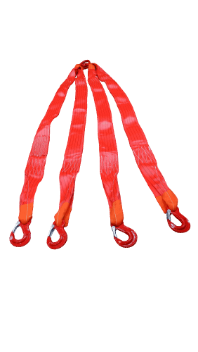 Linga de Cinta Poliéster 4 Pernas 5 Ton Vermelho 150mm