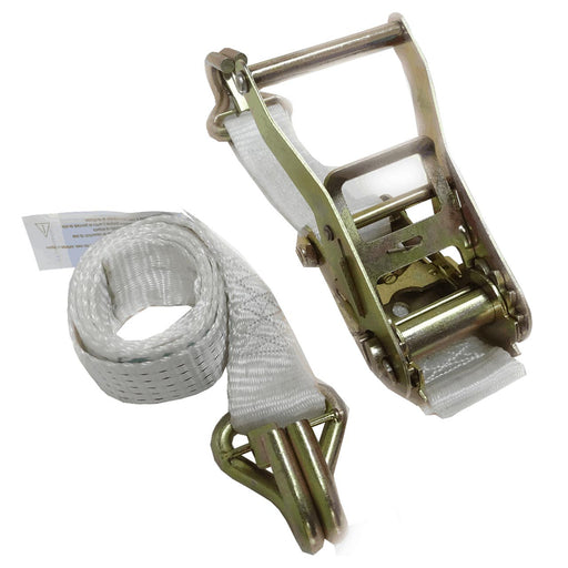 Conjunto de Amarração Branco Martins Poliéster Branco 50mm 4,5 Ton c/Gancho Universal 0,7m+1,5m