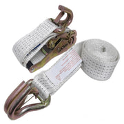 Conjunto de Amarração White Martins Em Poliéster Branco 50mm 4,5 Ton Gancho Universal 0,8m+2,0m