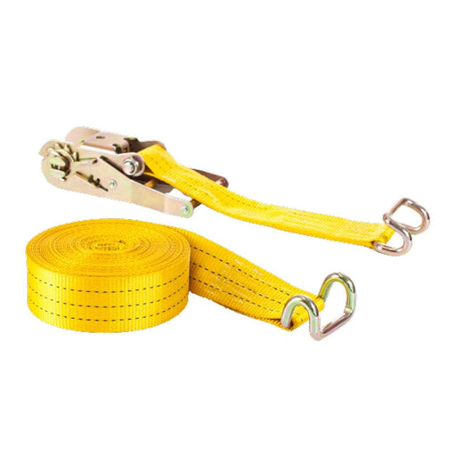 Ratchet Strap Poly Set 50mm 3T Rave Hook Yellow