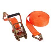 Conjunto de Amarração Poliéster Laranja 50mm 5 Ton Gancho Universal