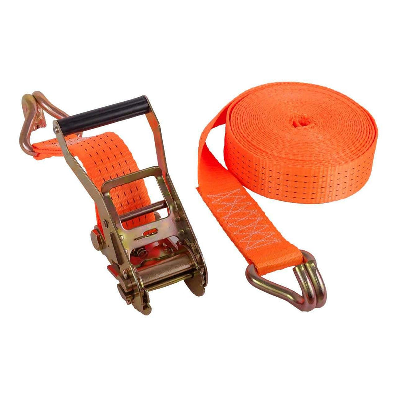Conjunto de Amarração Poliéster Laranja 50mm 5 Ton Gancho Universal