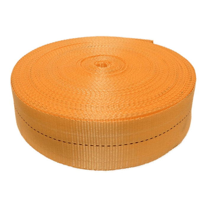 Cinta de Amarração em Poliéster Laranja 50mm 1,5 Ton Rolo 50m