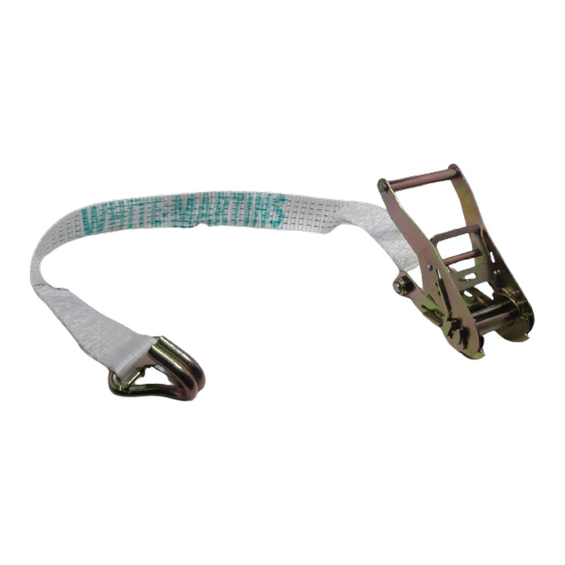 Ratchet Strap Poly White Martins Short End 50mm 4,5T Univ Hook White