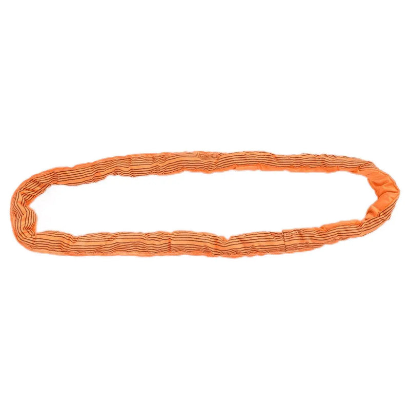 Cinta de Elevação em Poliéster 7:1 Tubular Tipo Anel 10 Ton Laranja