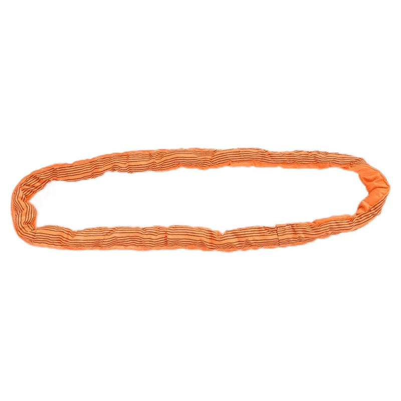 Cinta de Elevação em Poliéster 7:1 Tubular Tipo Anel 12 Ton Laranja