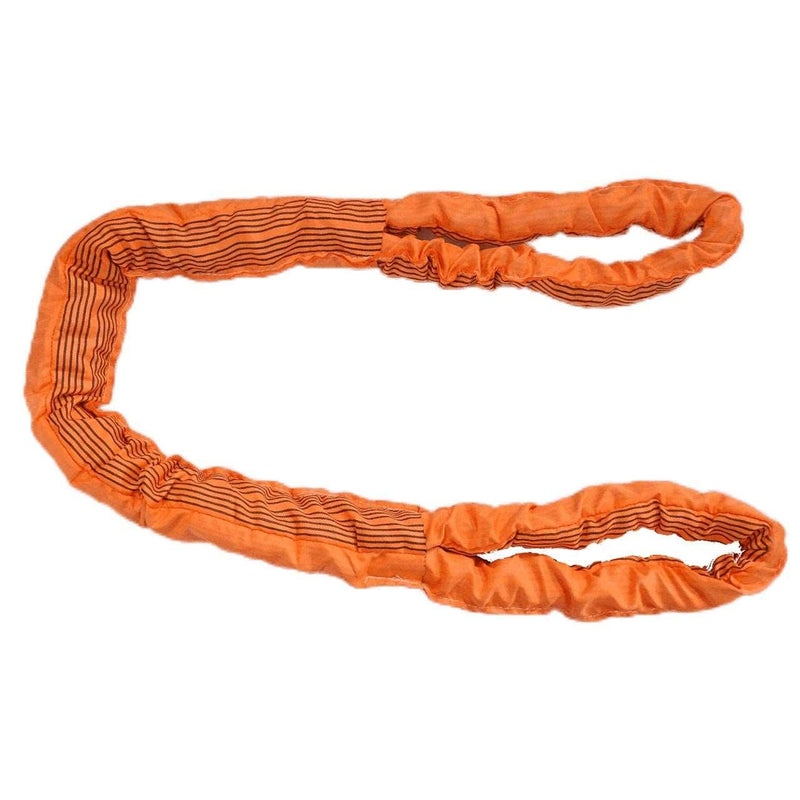 Cinta de Elevação em Poliéster 7:1 Tubular Tipo Sling 10 Ton Laranja