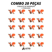 Combo 20 peças conjunto de amarração 5 toneladas LA584C