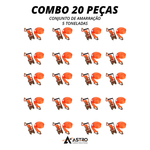Combo 20 peças conjunto de amarração 5 toneladas LA584C