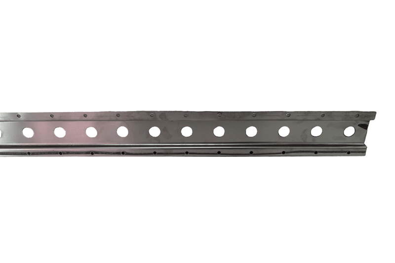 Trilho Logístico Horizontal Tipo F Aço Inoxidável 2m