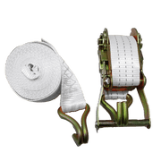 Catraca com cinta de amarração 3 Ton 50mm com Gancho J (Universal) Branca Astro